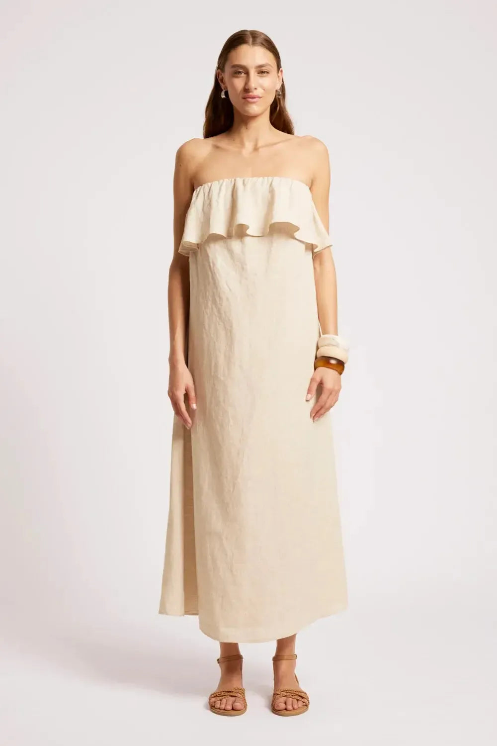 Maris Strapless Dress - Tusk-Dresses-Eb & Ive-The Bay Room