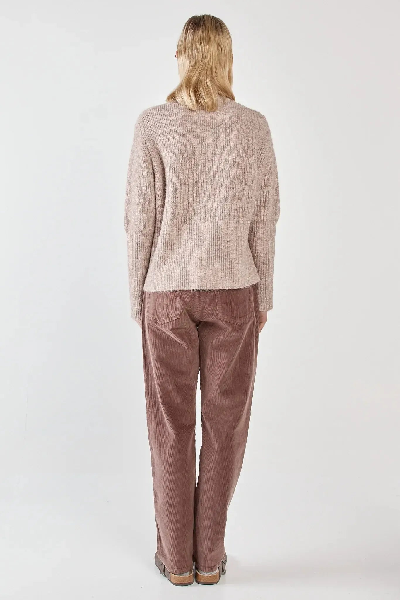 Marli Boxy Rib Knit - Fawn-Tops-SASS-The Bay Room