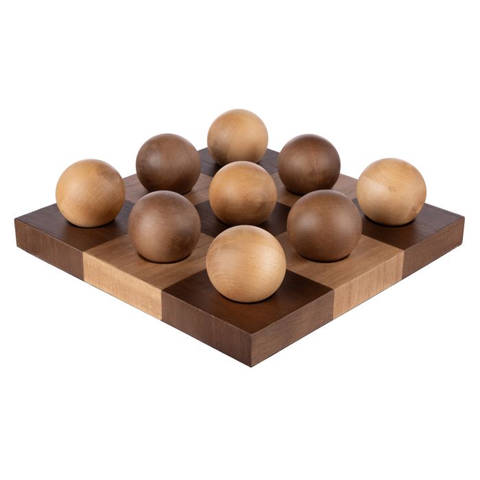 Marshall Game & Sculpture 23x26x7cm Light & Dark Timber-Decor Items-Academy Home Goods-The Bay Room