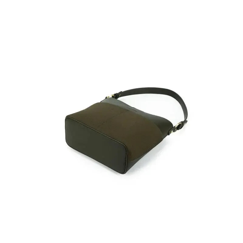 Martina Dark Olive Bucket/Crossbody Bag-Bags & Clutches-Black Caviar Designs-The Bay Room