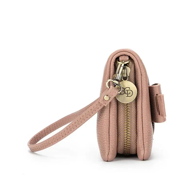 Mavie Deep Pink Crossbody Wallet-Bags & Clutches-Black Caviar Designs-The Bay Room