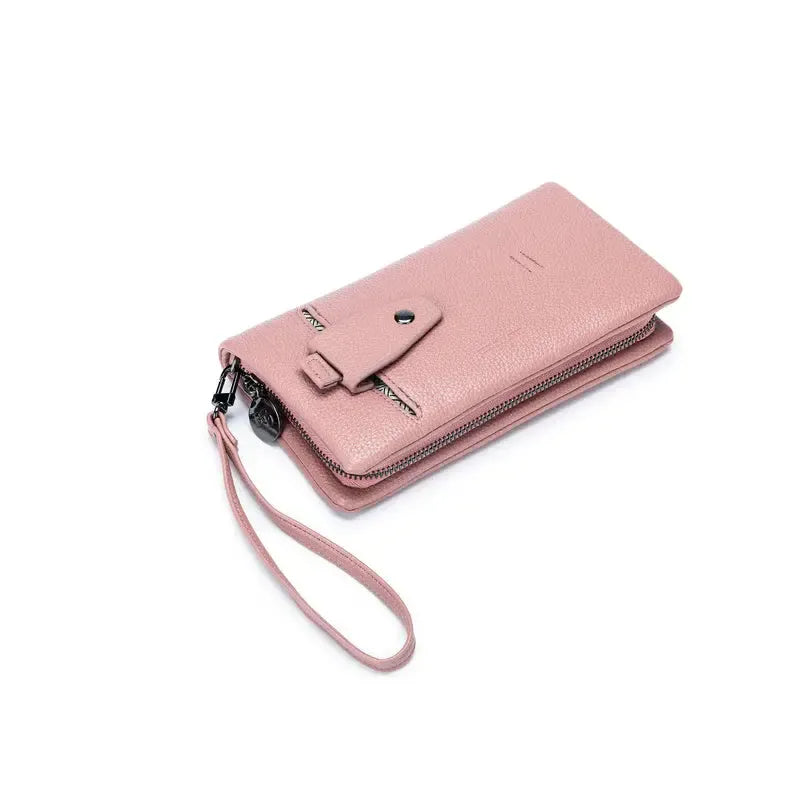 Mavie Deep Pink Crossbody Wallet-Bags & Clutches-Black Caviar Designs-The Bay Room