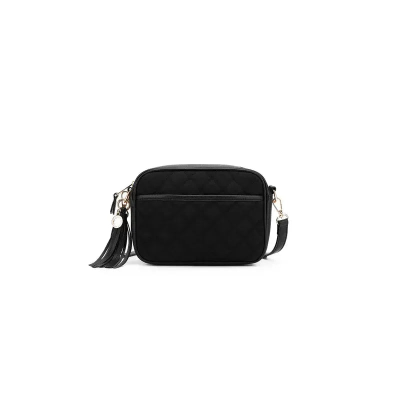 Maxine Black Crossbody Bag-Bags & Clutches-Black Caviar Designs-The Bay Room