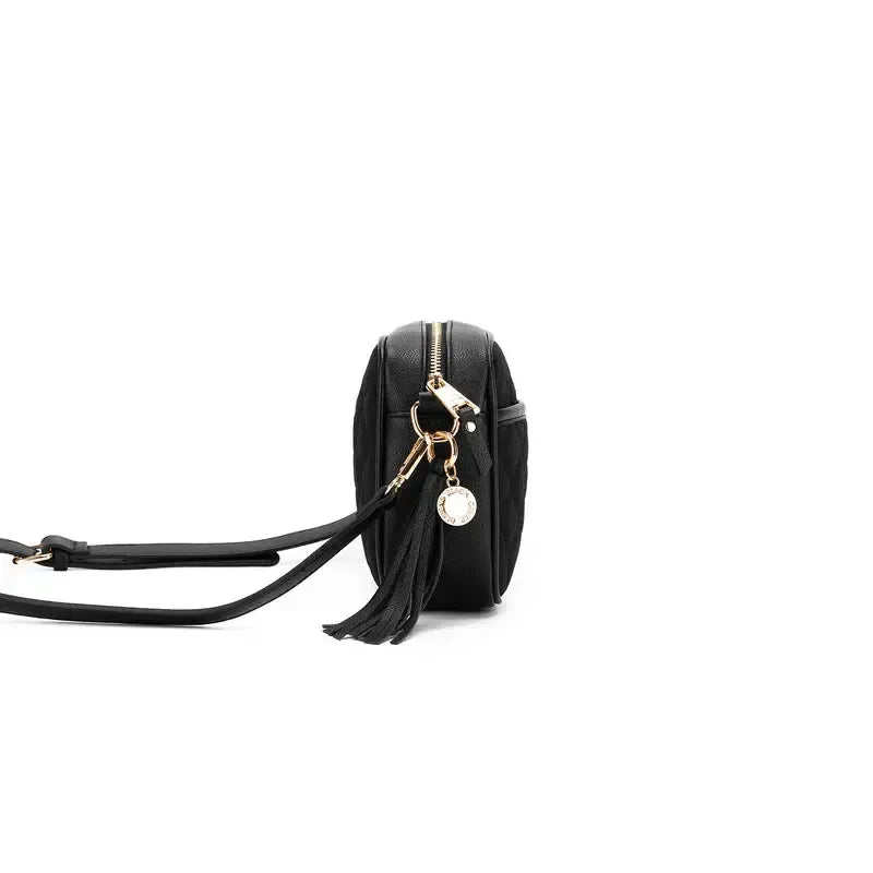 Maxine Black Crossbody Bag-Bags & Clutches-Black Caviar Designs-The Bay Room