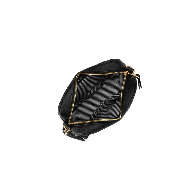 Maxine Black Crossbody Bag-Bags & Clutches-Black Caviar Designs-The Bay Room