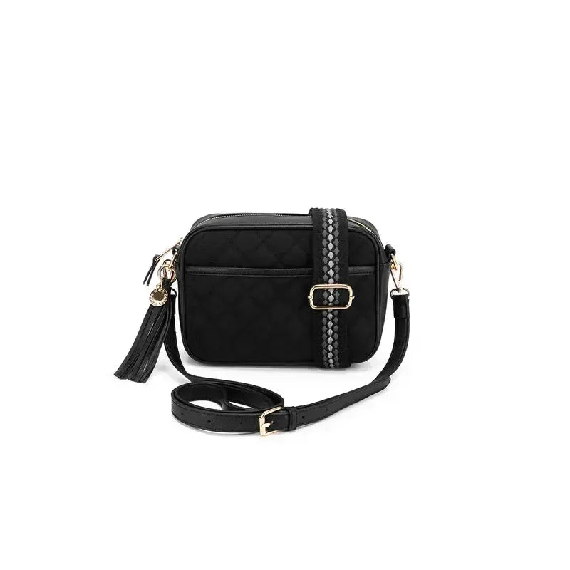 Maxine Black Crossbody Bag-Bags & Clutches-Black Caviar Designs-The Bay Room