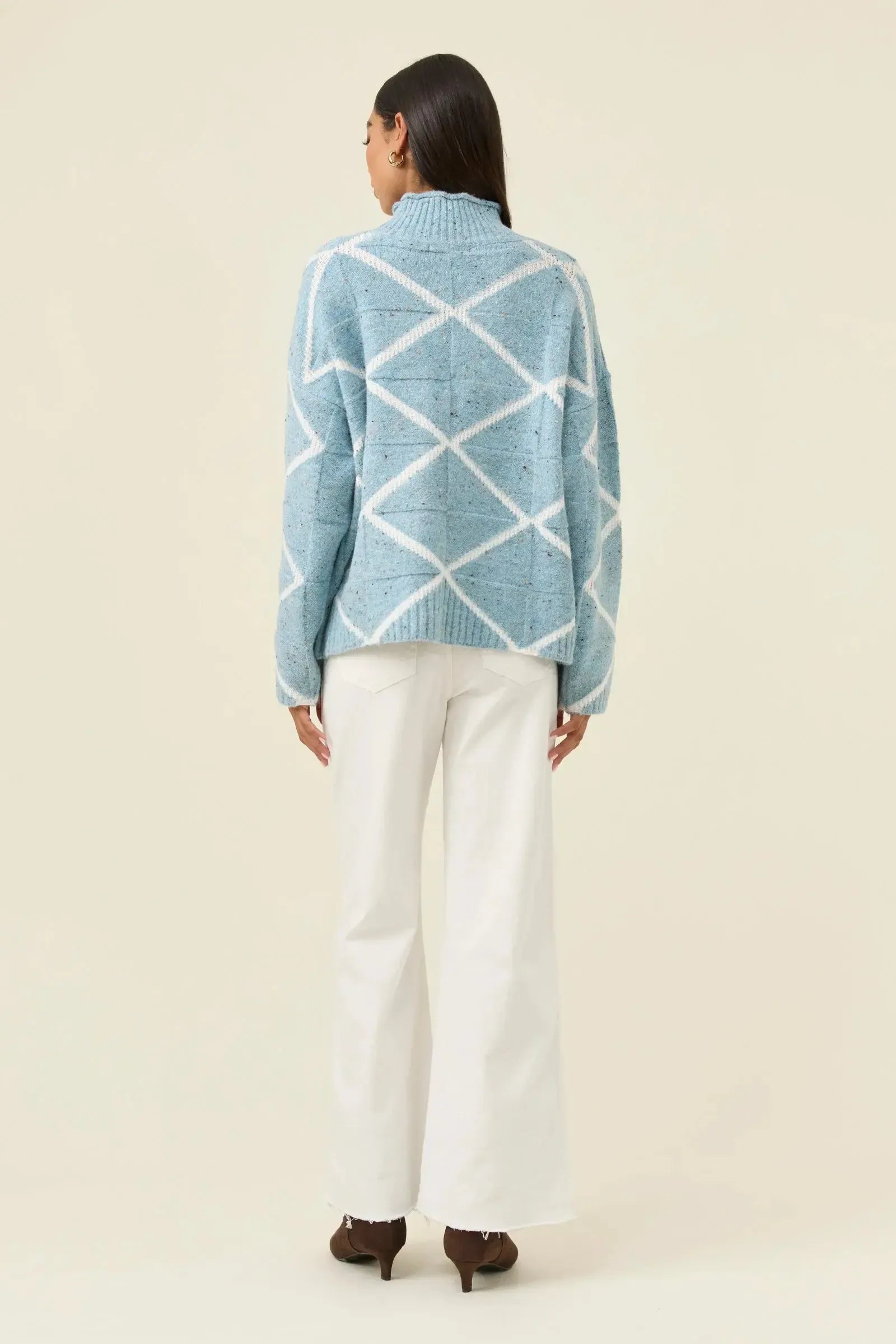 Mckenna Diamond Jumper - Ice Blue-Isle Of Mine-The Bay Room