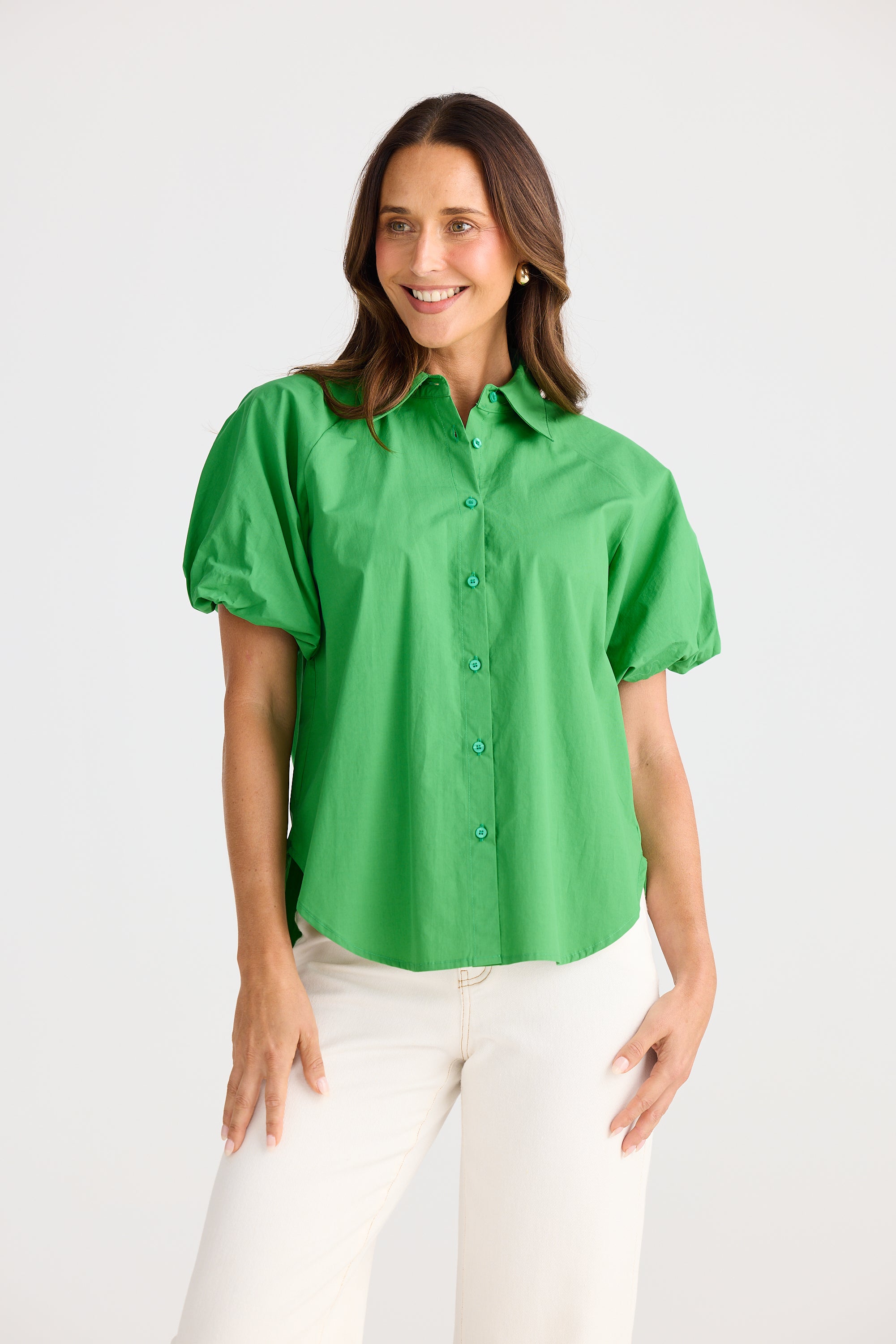 Meadow Shirt - Jade-Tops-Brave & True-The Bay Room