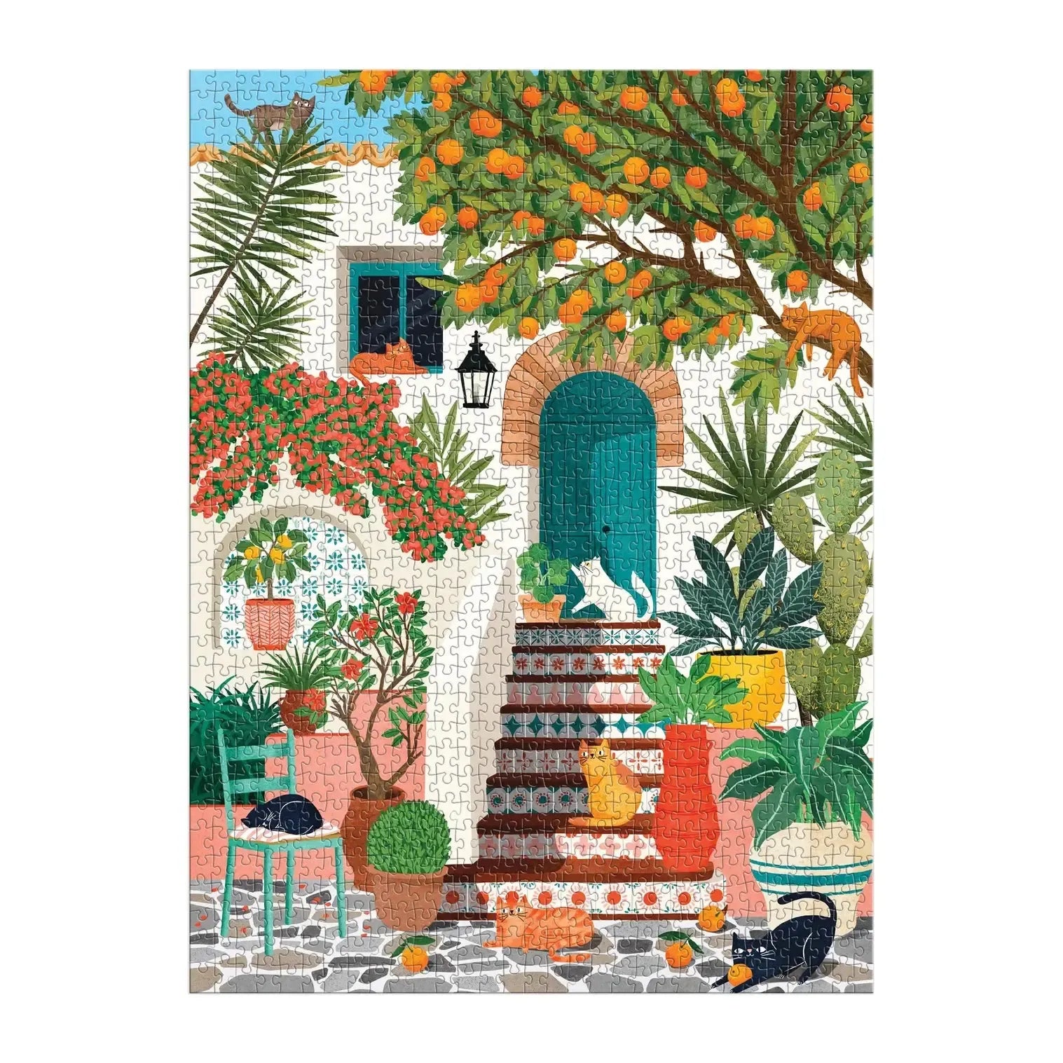 Mediterranean Cats Puzzle 1000pc-Fun & Games-Galison-The Bay Room