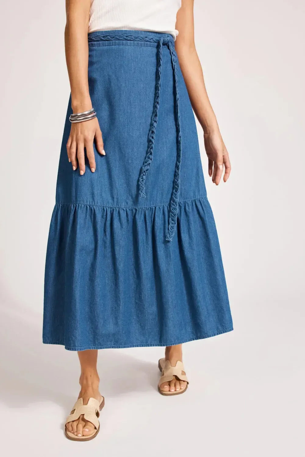 Melenia Denim Skirt - Indigo-Eb & Ive-The Bay Room