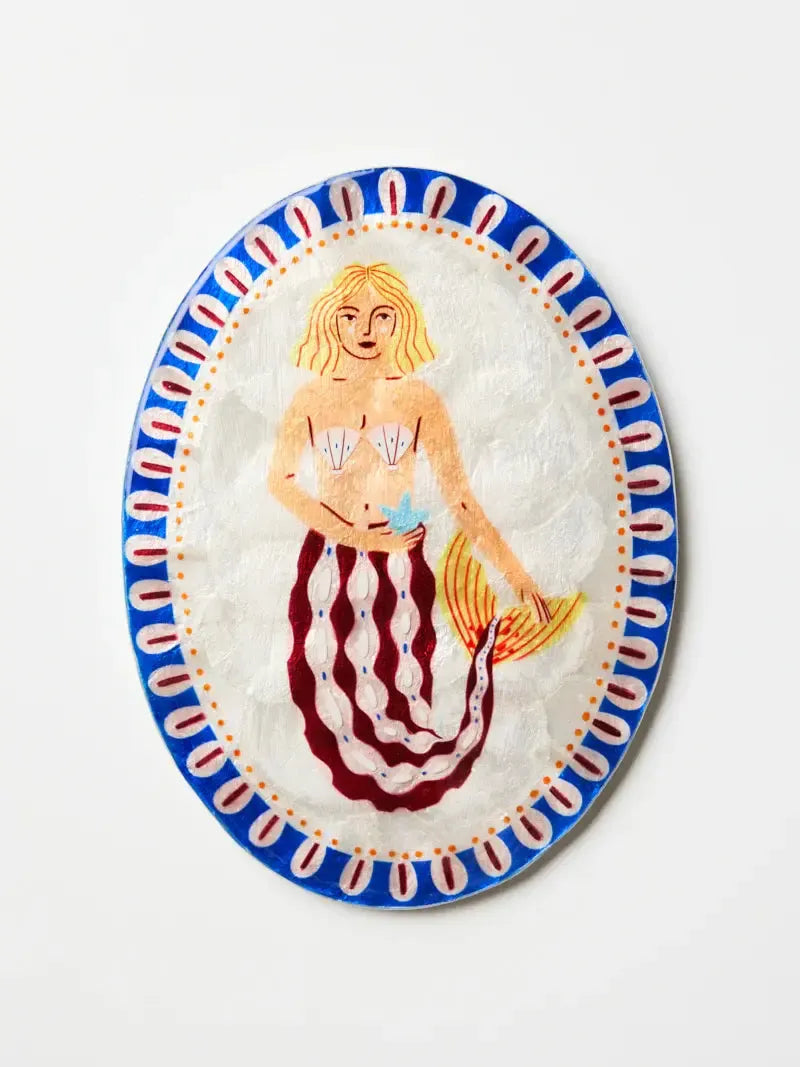 Mermaid Coral Cowrie Tile-Wall Decor-Jones & Co-The Bay Room