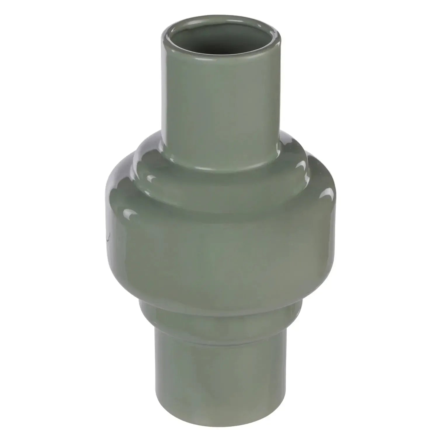 Merrik Collection Vase 16x27cm Green-Pots, Planters & Vases-Amalfi-The Bay Room