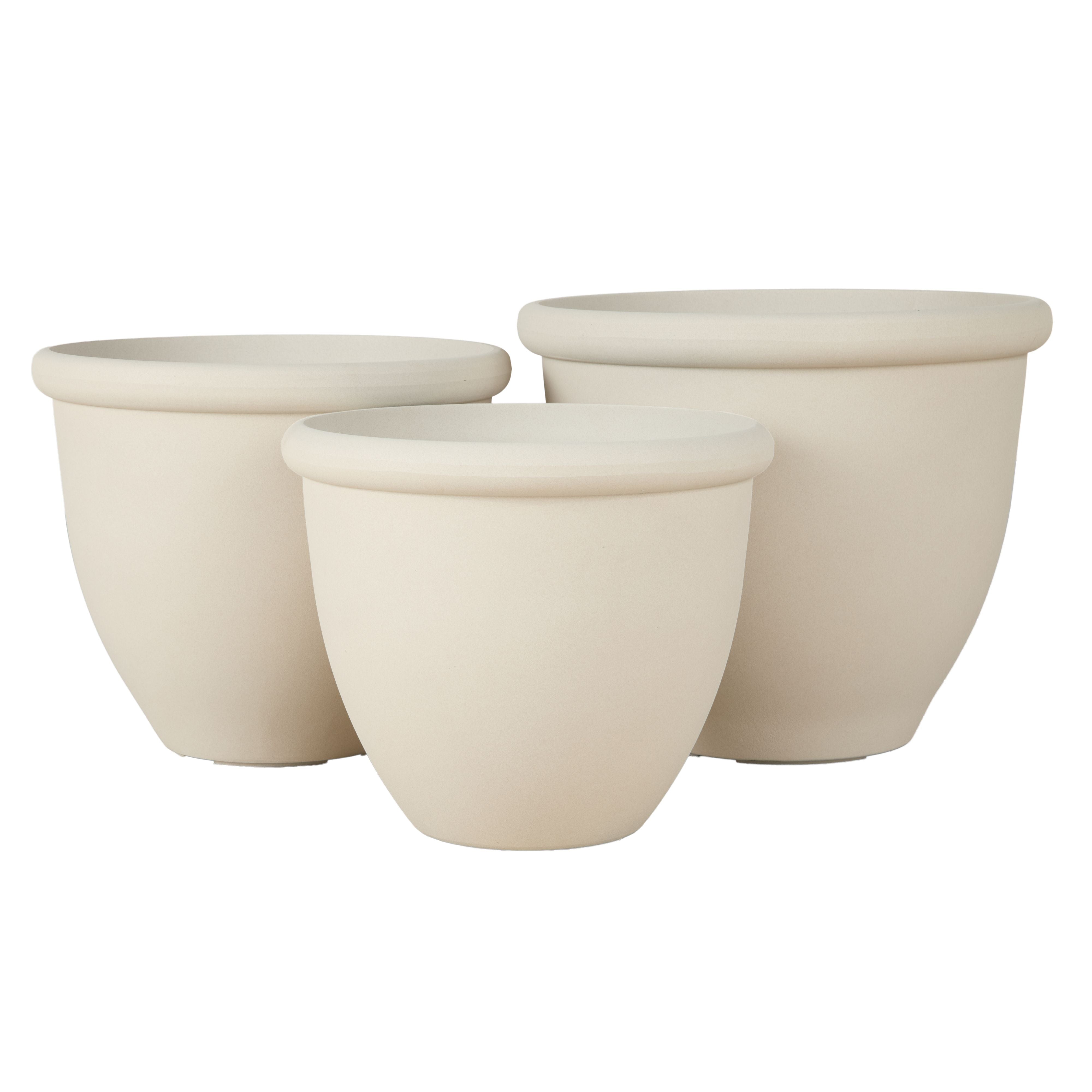 Milan Matte Planter - Cream-Pots, Planters & Vases-Rogue Home-The Bay Room