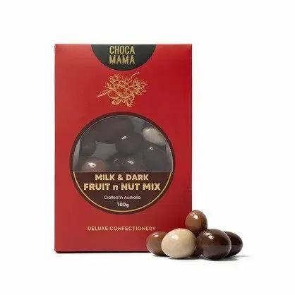 Milk & Dark Fruit n Nut Mix 100g-Gourmet Food & Drink-Chocamama-The Bay Room