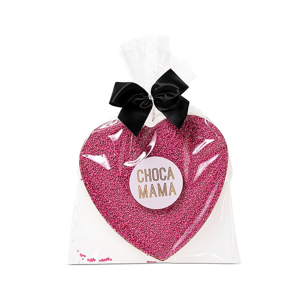 Milk Pink Freckled Heart 150g-Gourmet Food & Drink-Chocamama-The Bay Room