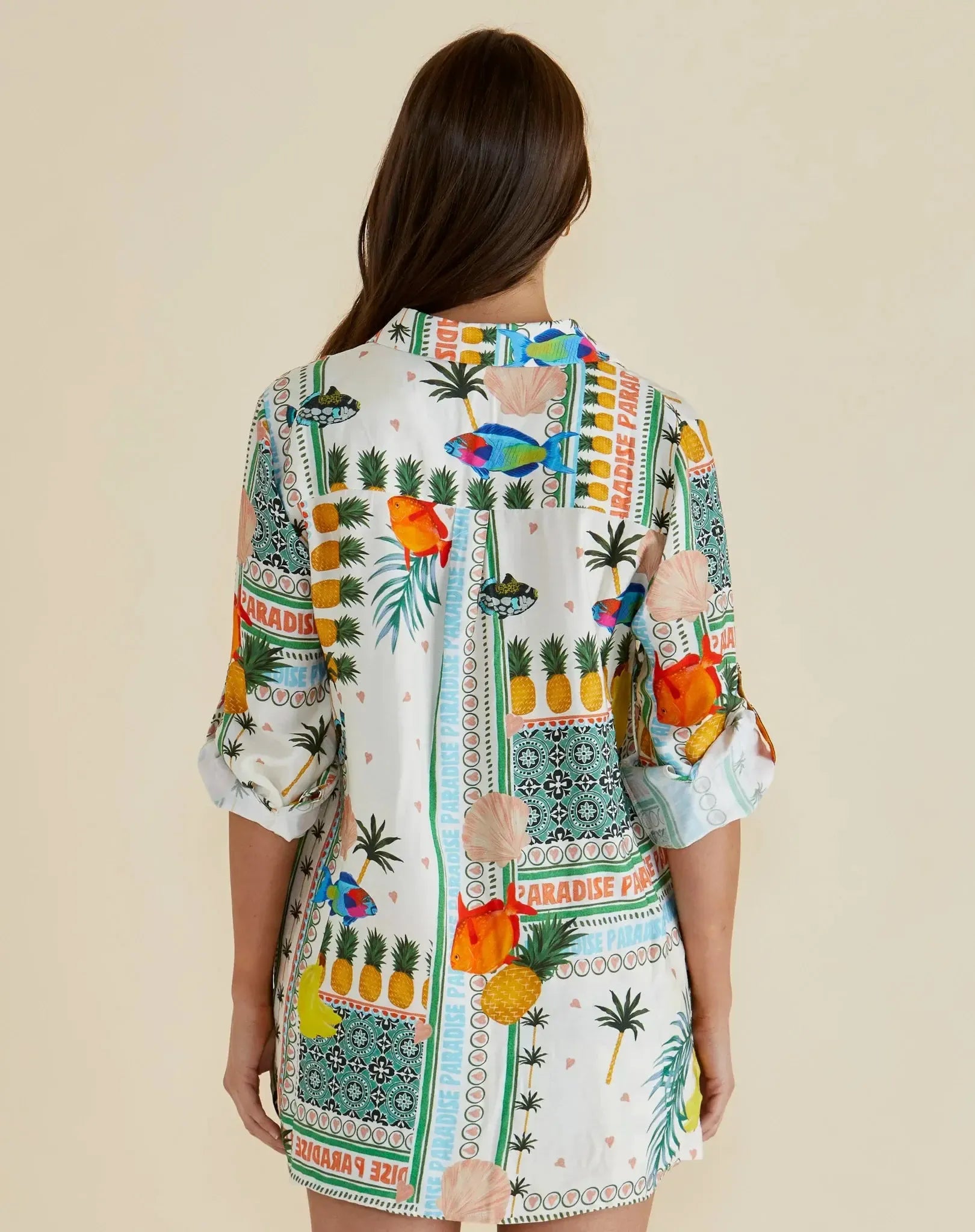 Mills Shirt - Paradise Print-Tops-Betty Basics-The Bay Room