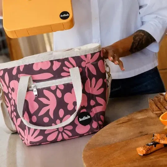 Mini Cooler Peach Bloom-Travel & Outdoors-Kollab-The Bay Room