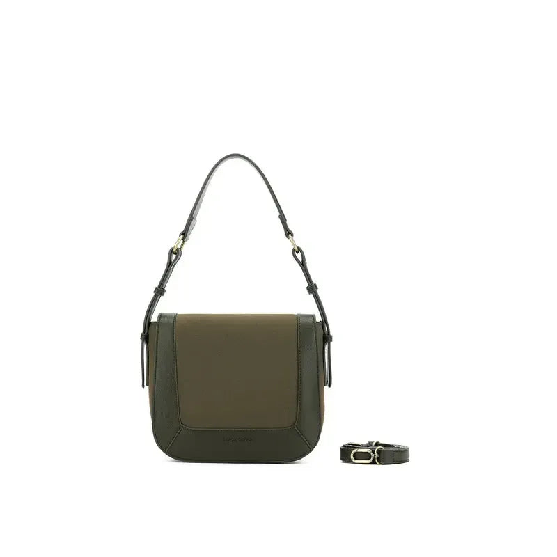 Mirabelle Dark Olive Shoulder Handbag-Bags & Clutches-Black Caviar Designs-The Bay Room