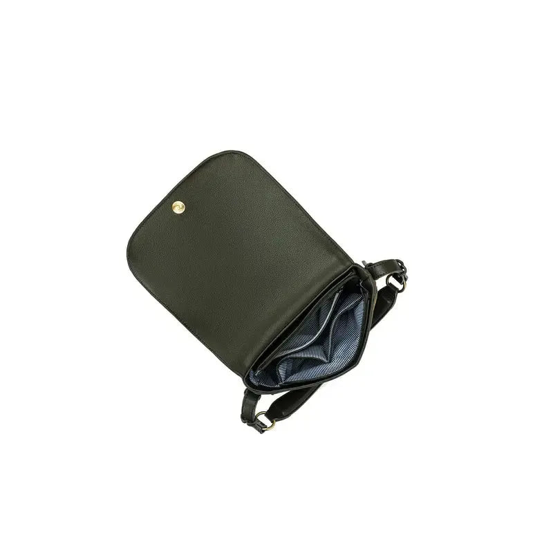 Mirabelle Dark Olive Shoulder Handbag-Bags & Clutches-Black Caviar Designs-The Bay Room