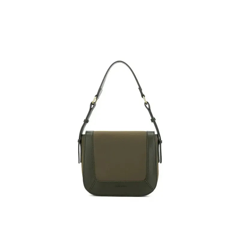 Mirabelle Dark Olive Shoulder Handbag-Bags & Clutches-Black Caviar Designs-The Bay Room