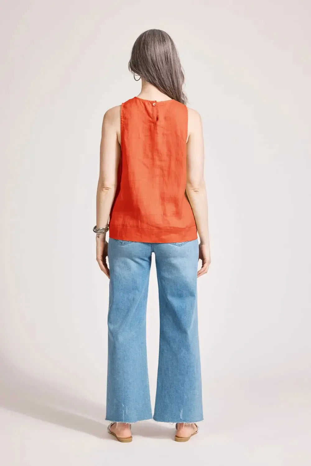 Miramar Tank Top - Coral-Eb & Ive-The Bay Room