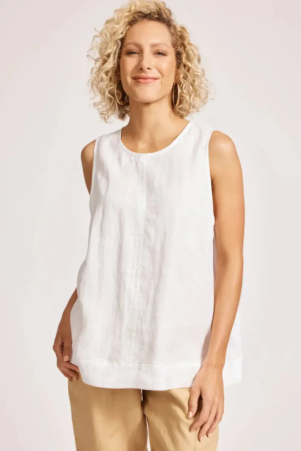 Miramar Tank Top - White-Eb & Ive-The Bay Room