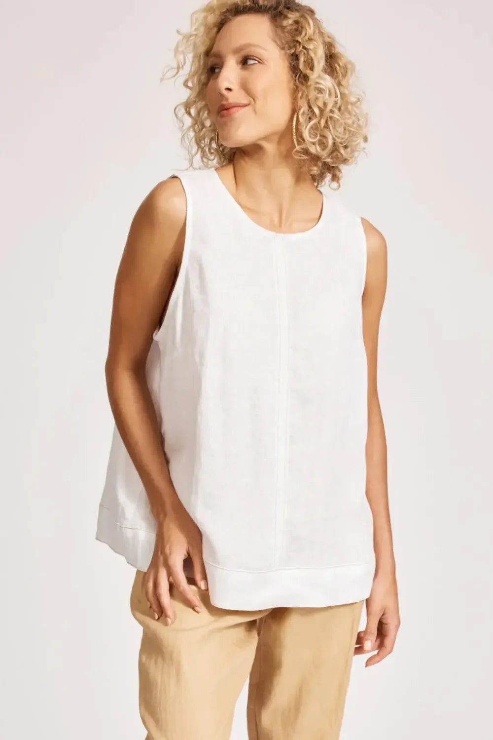 Miramar Tank Top - White-Eb & Ive-The Bay Room