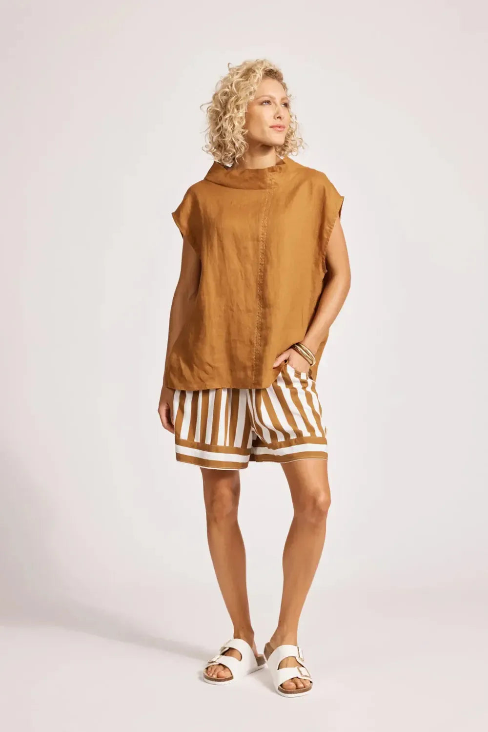 Miramar Top - Caramel-Eb & Ive-The Bay Room