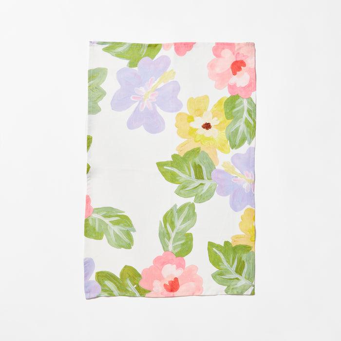 Moana Floral Multi Tea Towel-Soft Furnishings-Bonnie & Neil-The Bay Room