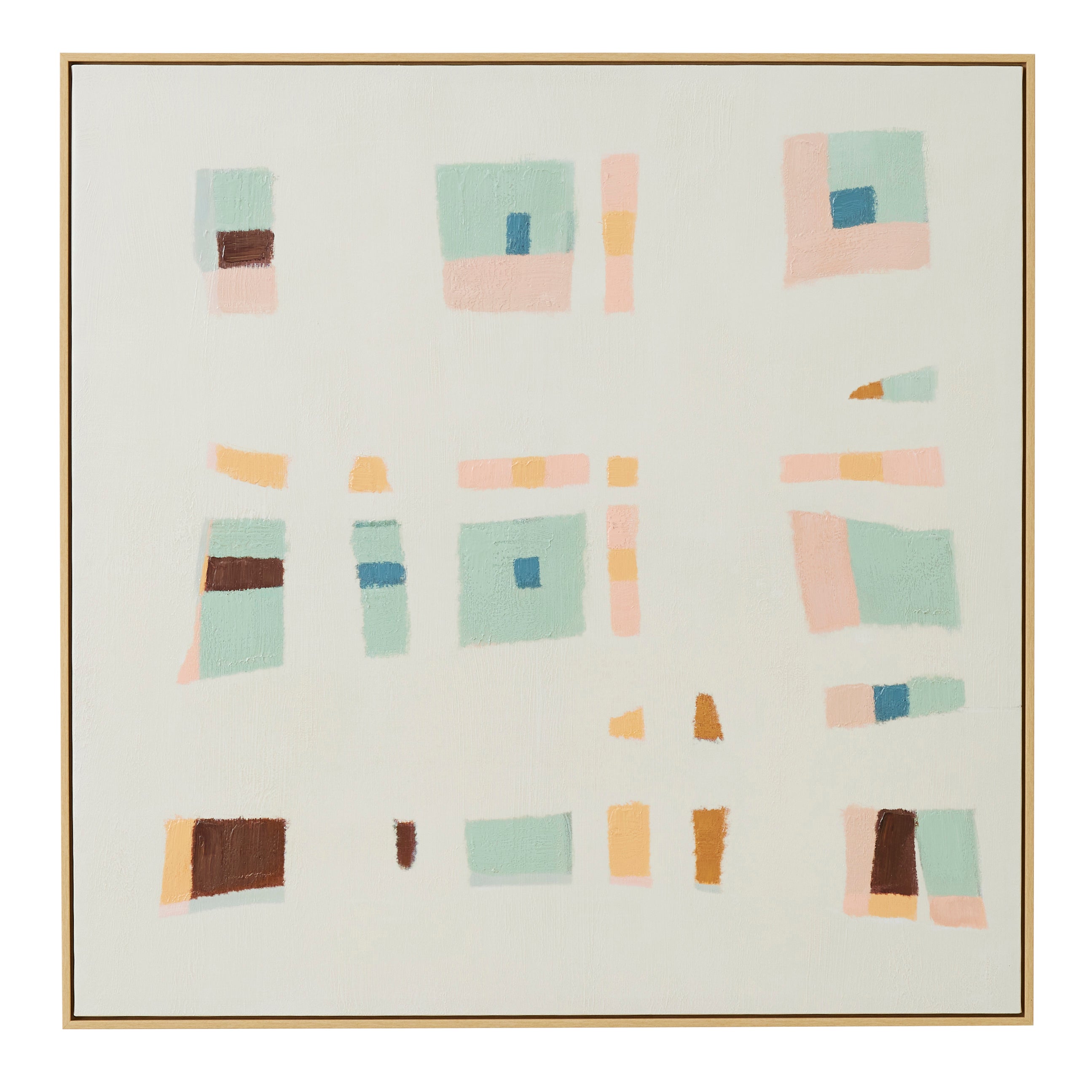 Momento Natural Frame Oil Painting 100x100cm-Wall Decor-Coast To Coast Home-The Bay Room