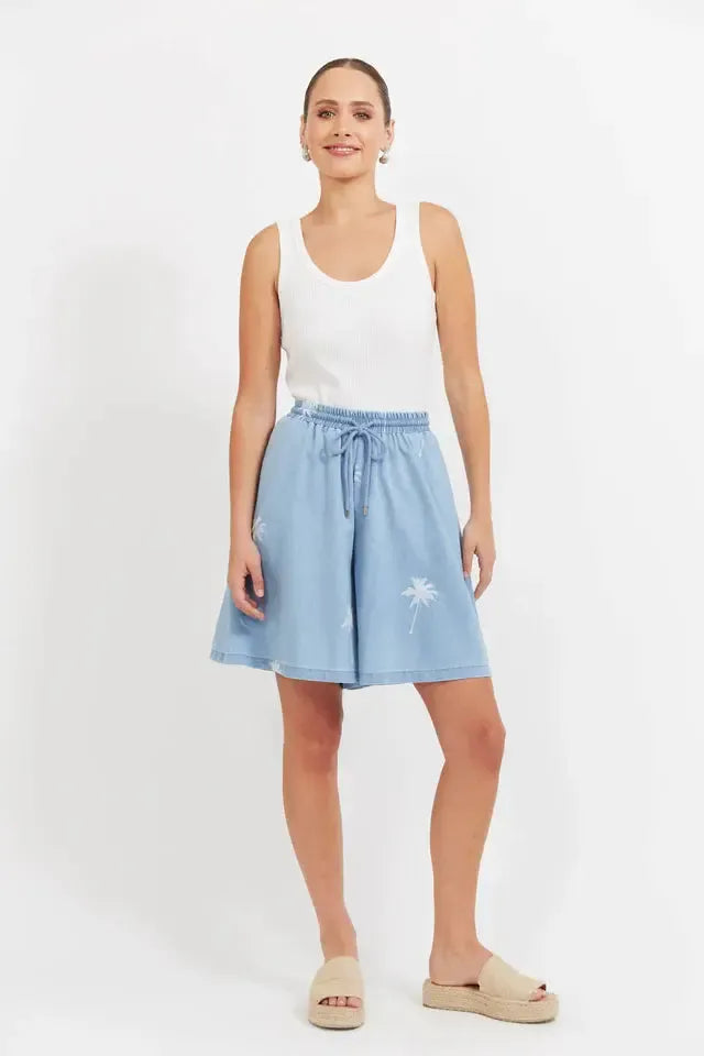Montego Denim Short - Safira-Shorts-Haven-The Bay Room