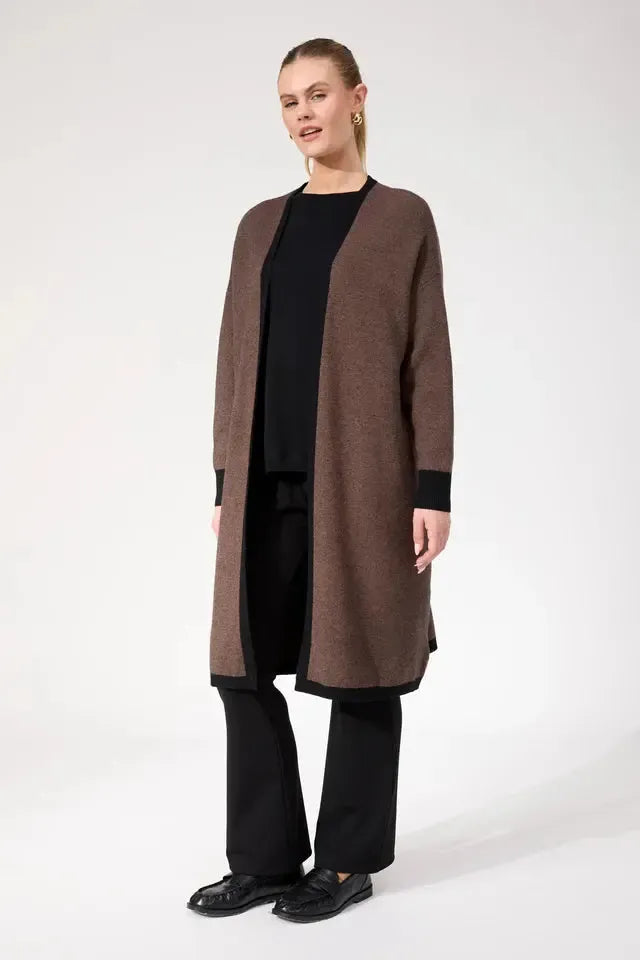 Monterosa Cardigan - Brown-Knitwear & Jumpers-Haven-The Bay Room