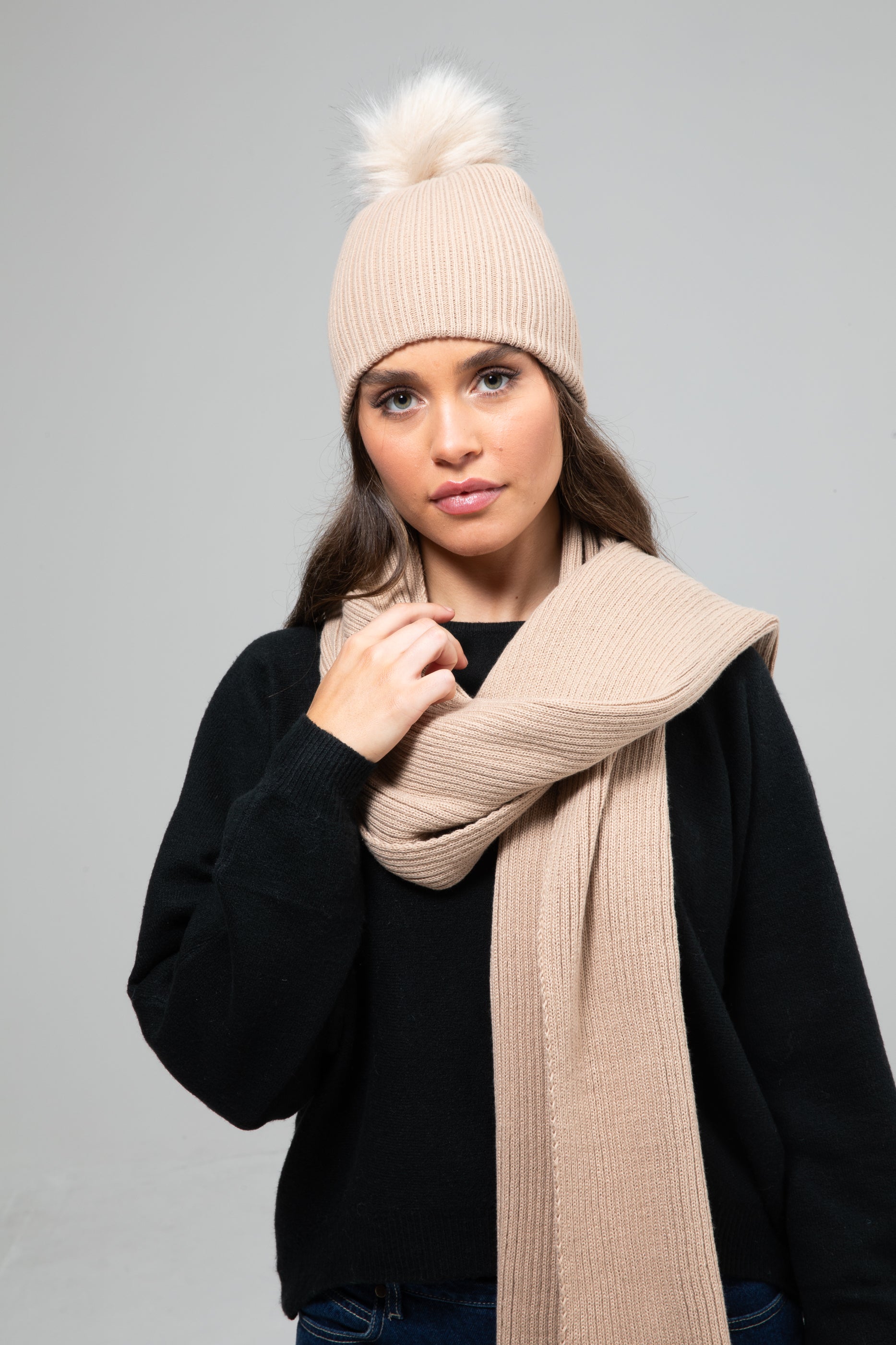 Moonlight Scarf - Stone-Scarves, Belts & Gloves-Holiday-The Bay Room