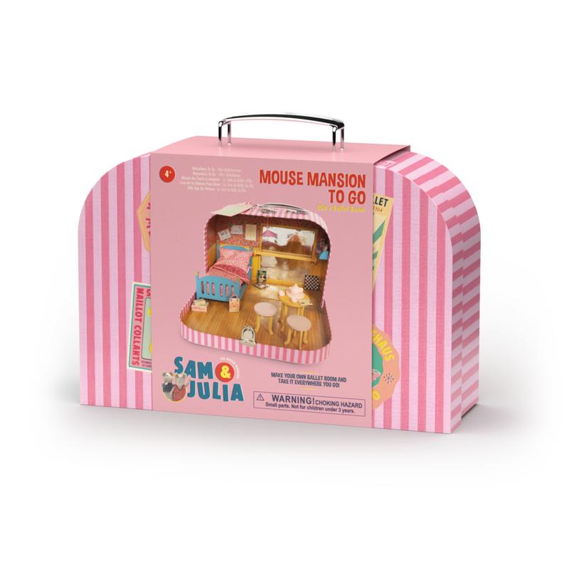 Mouse Mansion to Go (Ellas Ballet Room) with Plush Ella-Toys-Sam & Julia-The Bay Room