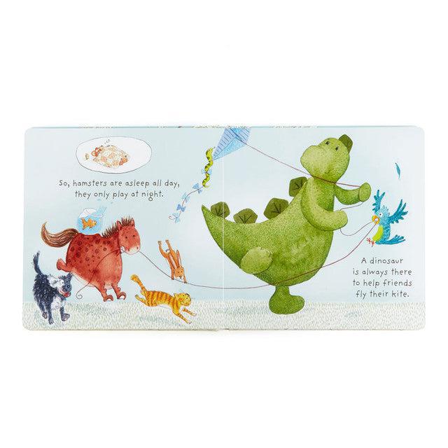 My Best Pet Book (Bashful Dinosaur Book)-Journals, Books & Calendars-Jellycat-The Bay Room