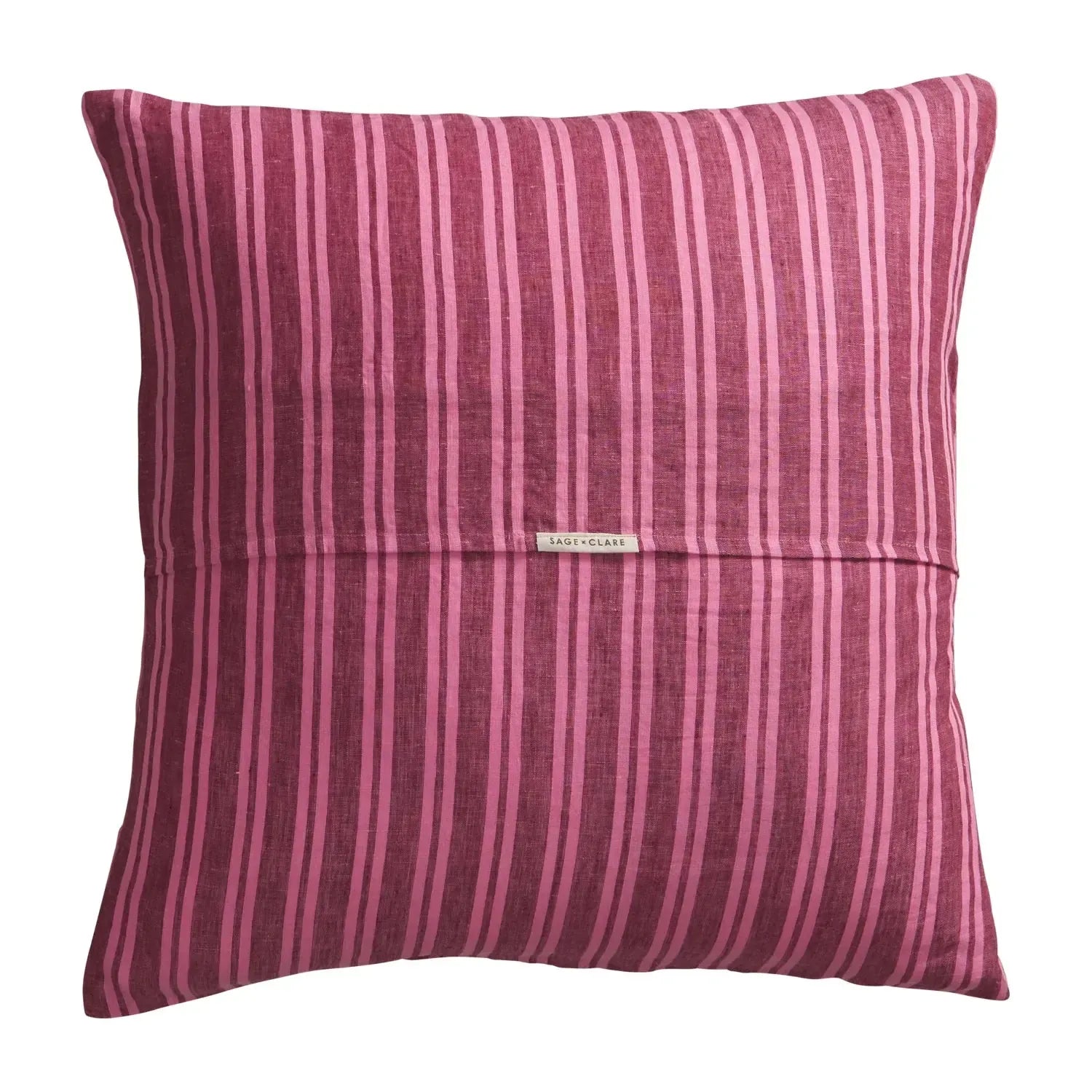 Nadine Linen Euro Pillowcase Set - Mahogany-Soft Furnishings-Sage & Clare-The Bay Room