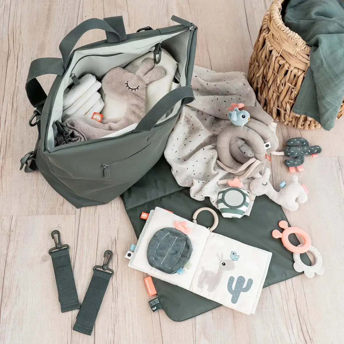 Nappy Bag Backpack Green-Nursery & Nurture-Done by Deer-The Bay Room