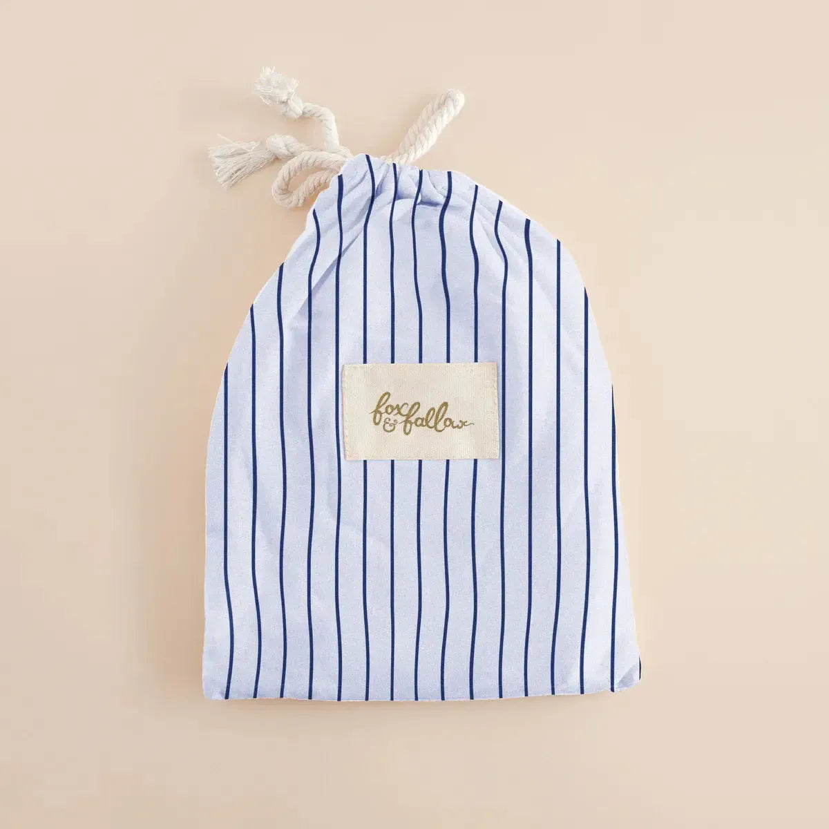 Navy Stripe Organic Fitted Bassinet Sheet/Change Pad Cover-Nursery & Nurture-Fox & Fallow-The Bay Room