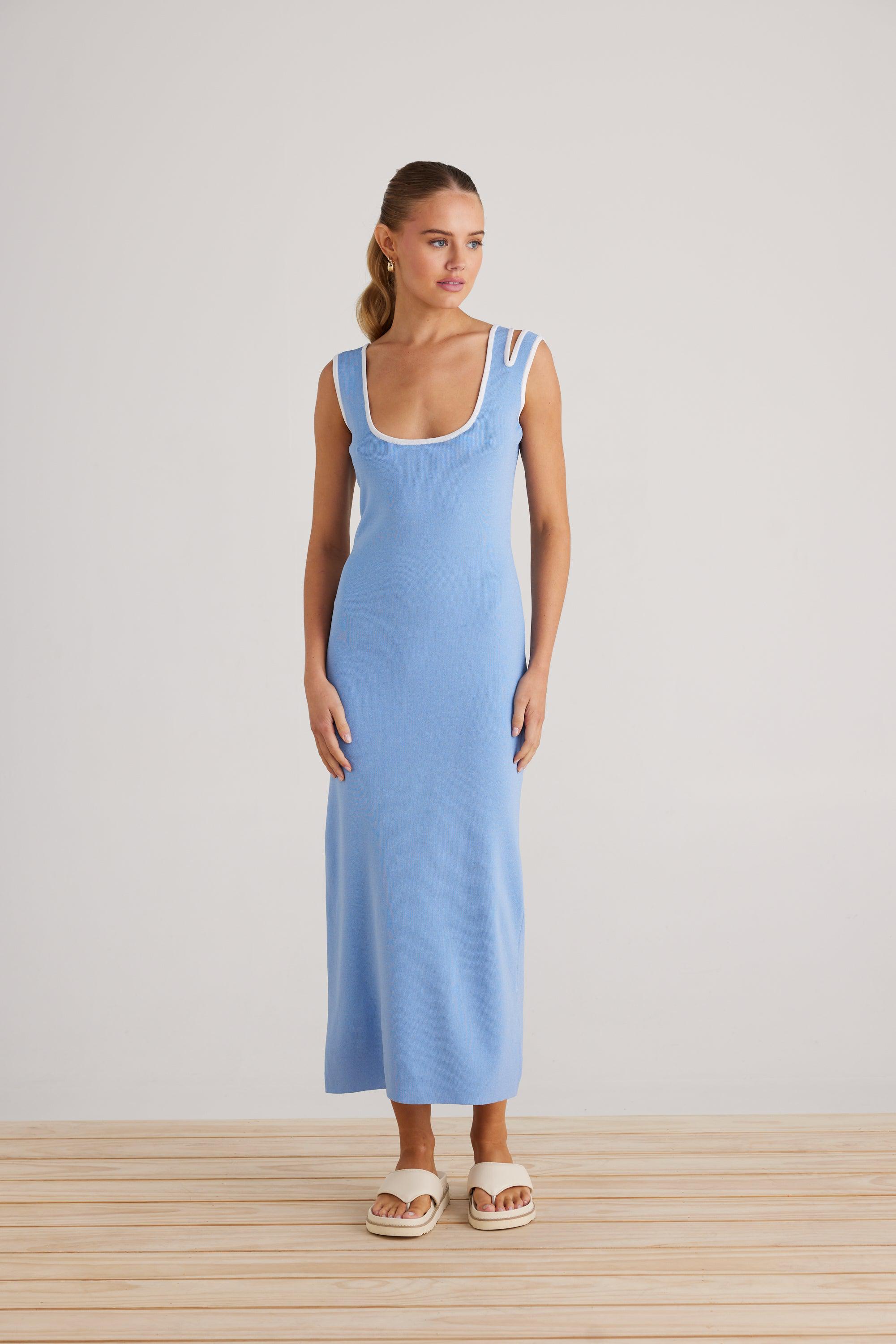 Nicola Dress - Periwinkle-Dresses-Daisy Says-The Bay Room