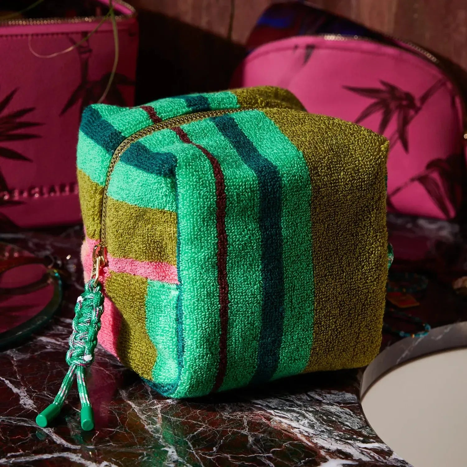 Nicolette Terry Pouch - Juniper-Soft Furnishings-Sage & Clare-The Bay Room