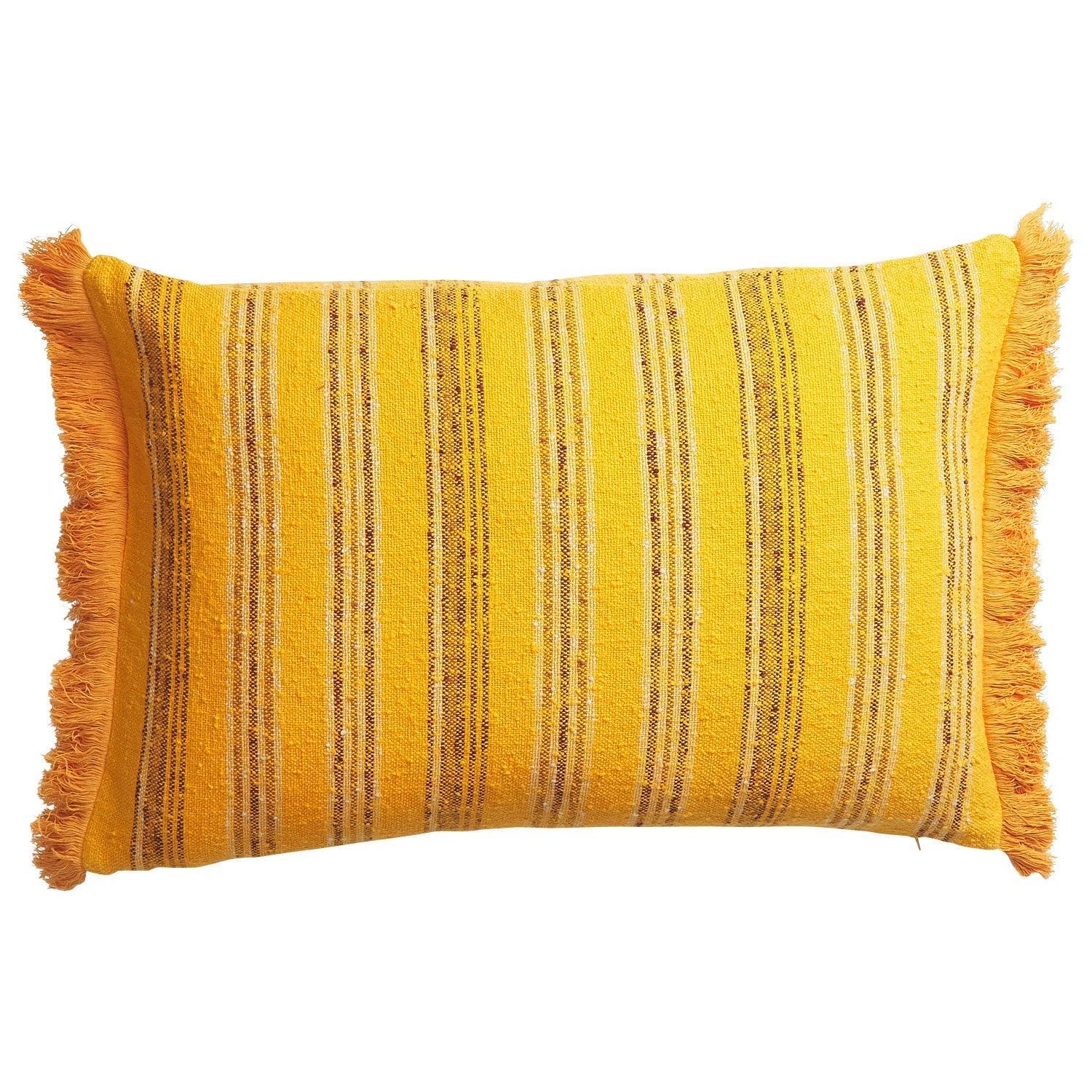 Nicolette Woven Cushion - Marigold-Soft Furnishings-Sage & Clare-The Bay Room