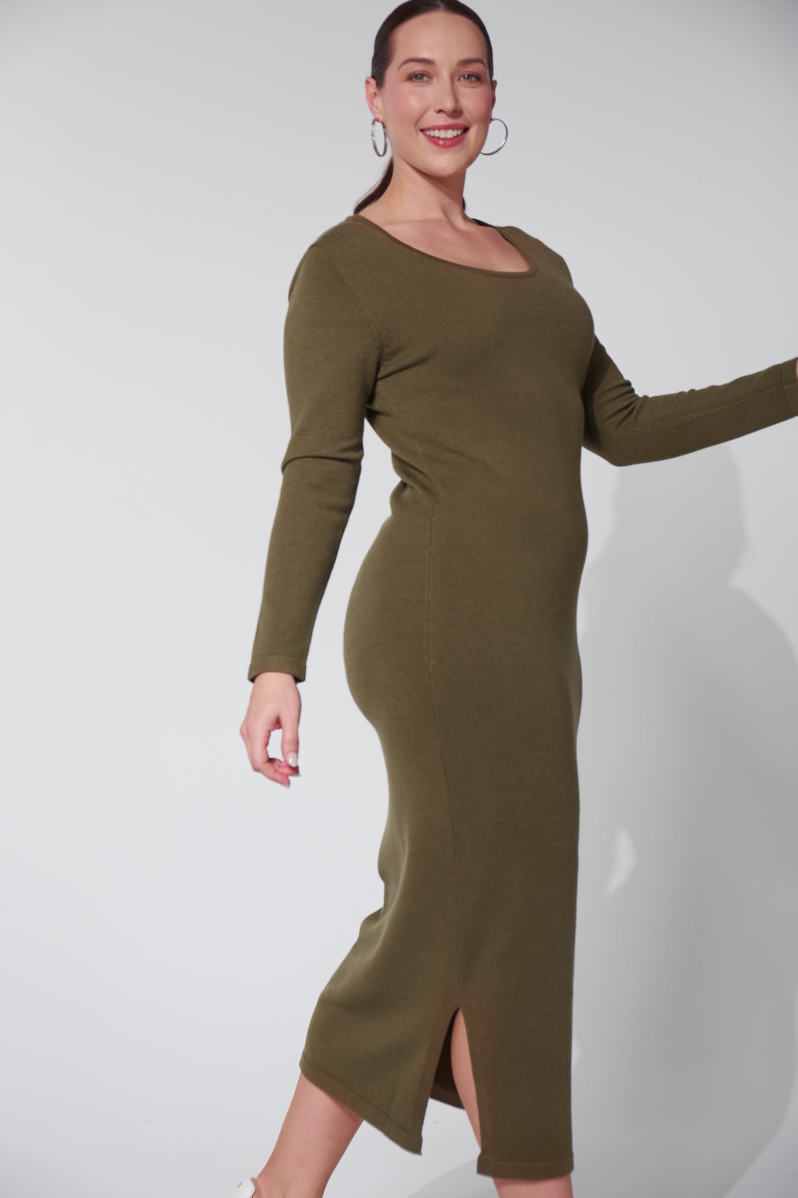 Nikolai Knit Dress - Fern-Dresses-Haven-The Bay Room