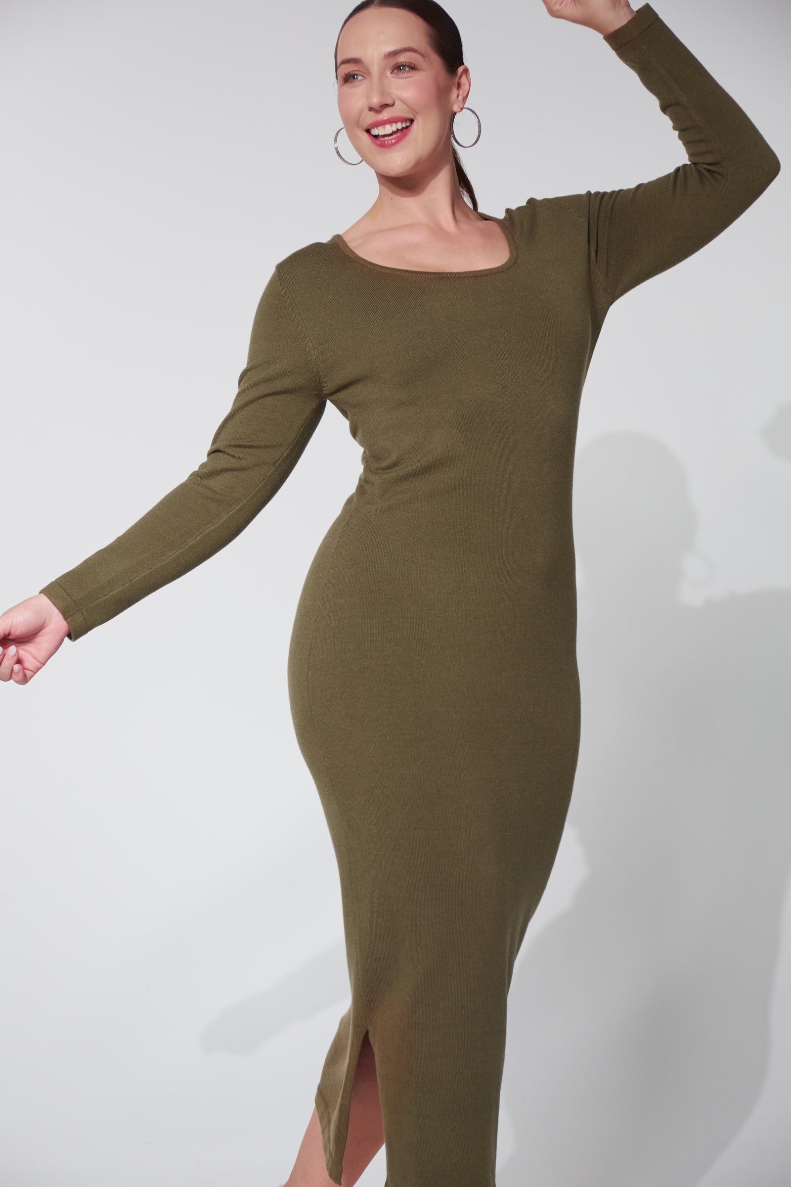 Nikolai Knit Dress - Fern-Dresses-Haven-The Bay Room