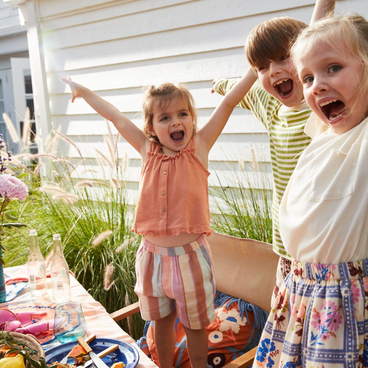 Nila Kids Shorts-Clothing & Accessories-Sage & Clare-The Bay Room