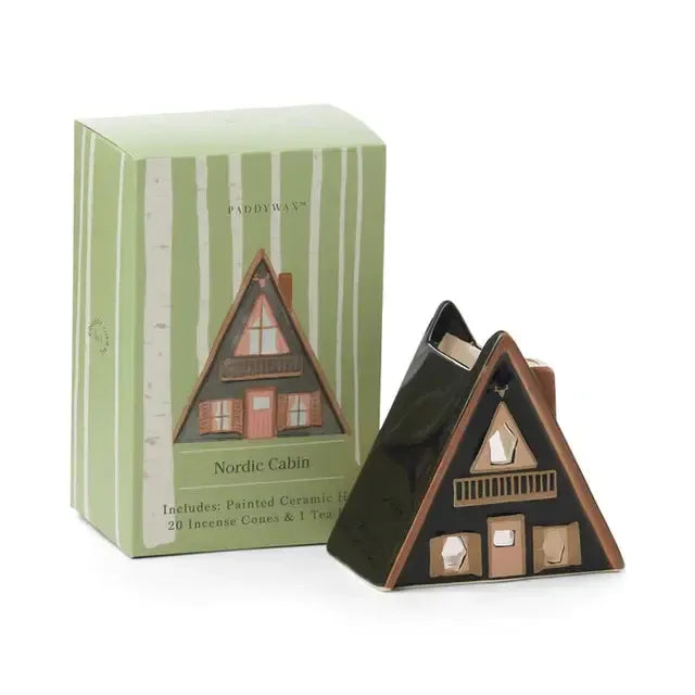 No. 01 - Nordic Cabin Style Incense & Tea Light Holder-Candles & Fragrances-Paddywax-The Bay Room