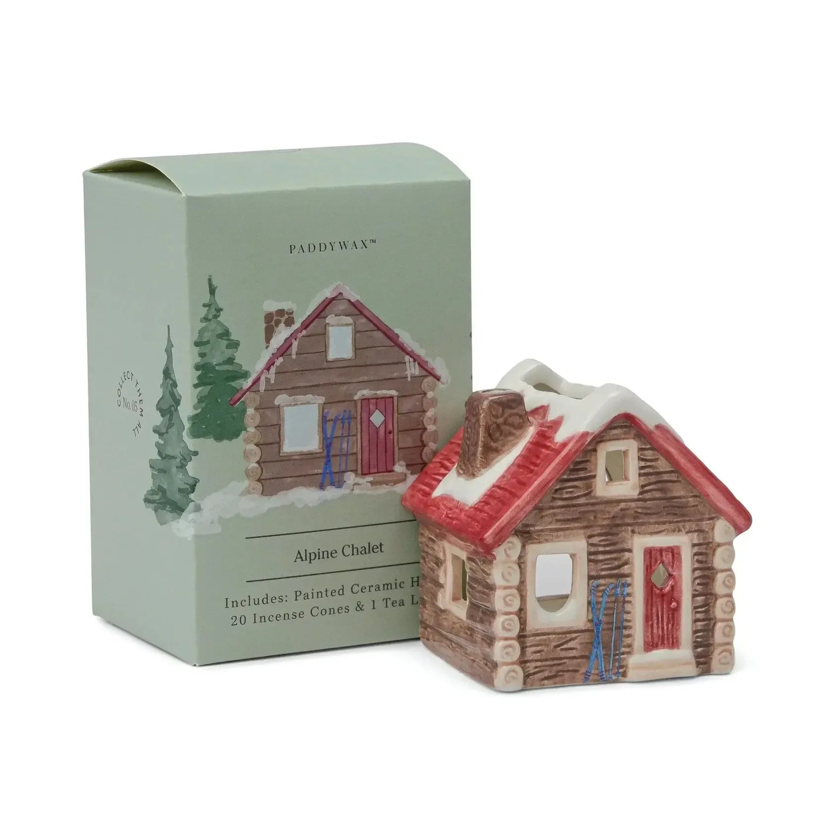 No. 05 - Alpine Chalet Style Incense & Tea Light Holder-Candles & Fragrances-Paddywax-The Bay Room