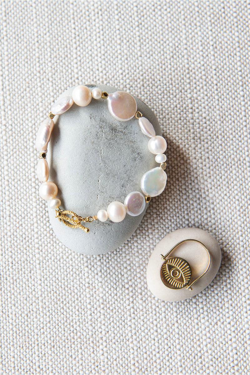 Ocean Treasure Pearl Fob Bracelet-Jewellery-Palas-The Bay Room