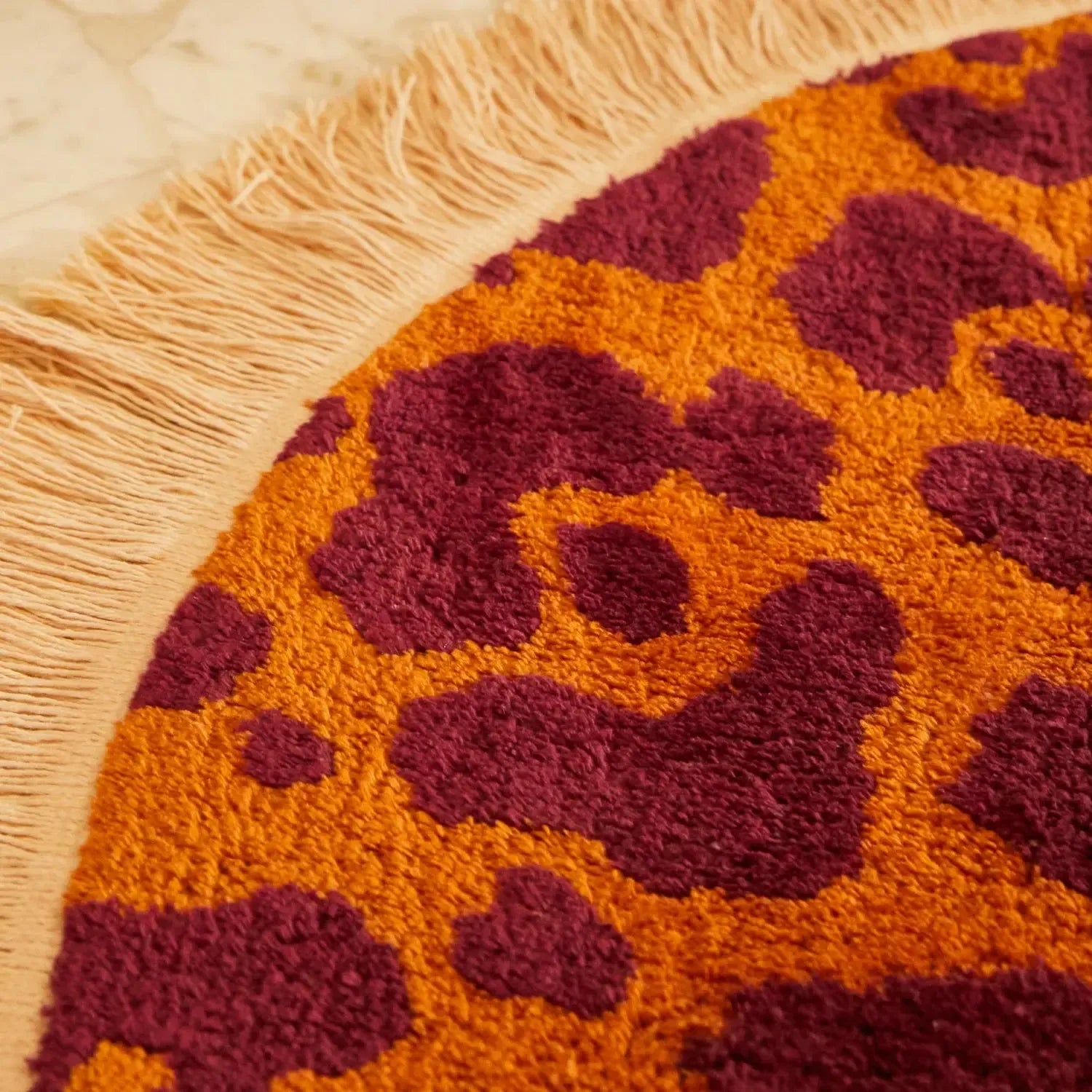 Odette Round Bath Mat-Soft Furnishings-Sage & Clare-The Bay Room