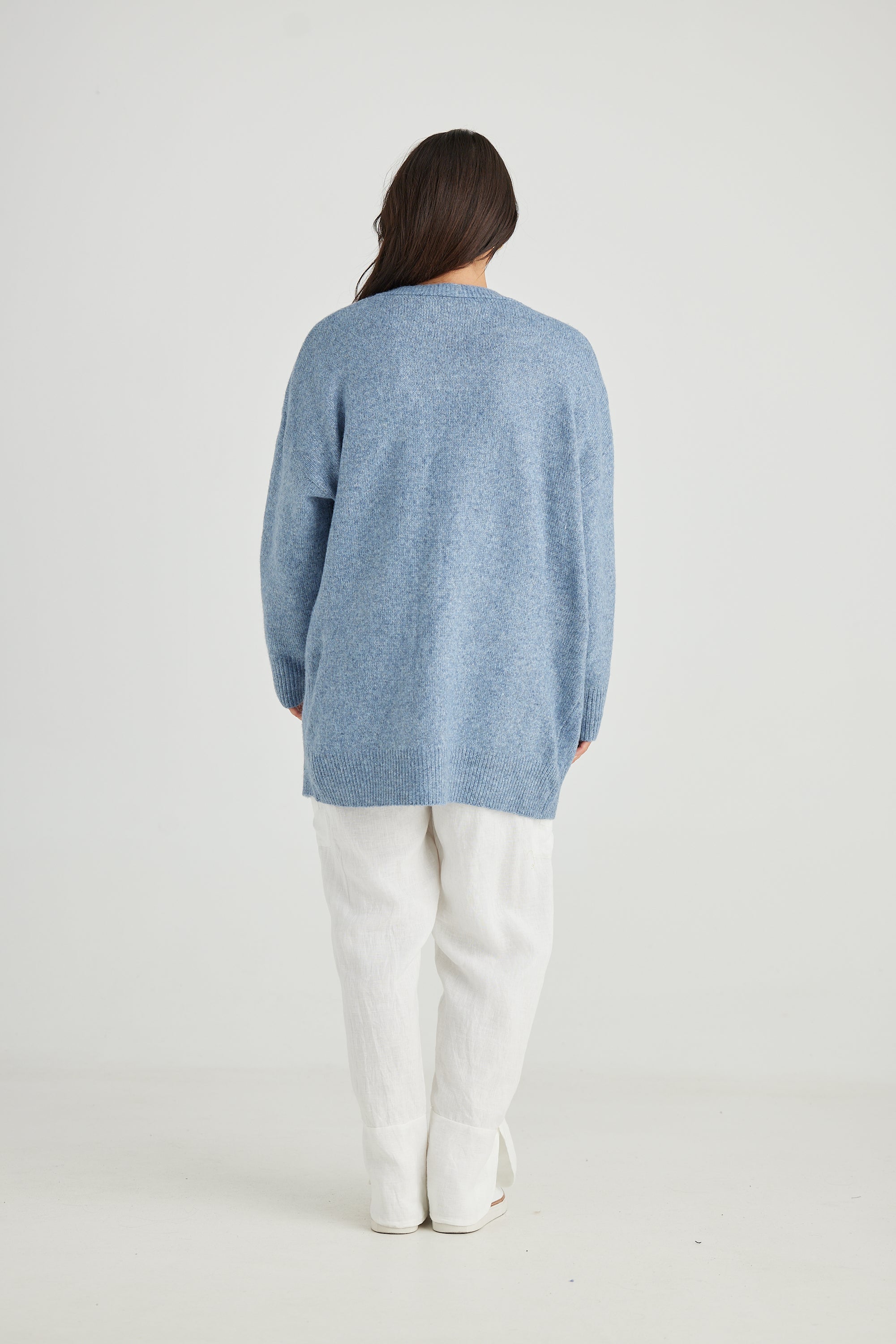 On Deck Cardi - Lake Blue-Knitwear & Jumpers-Holiday-The Bay Room