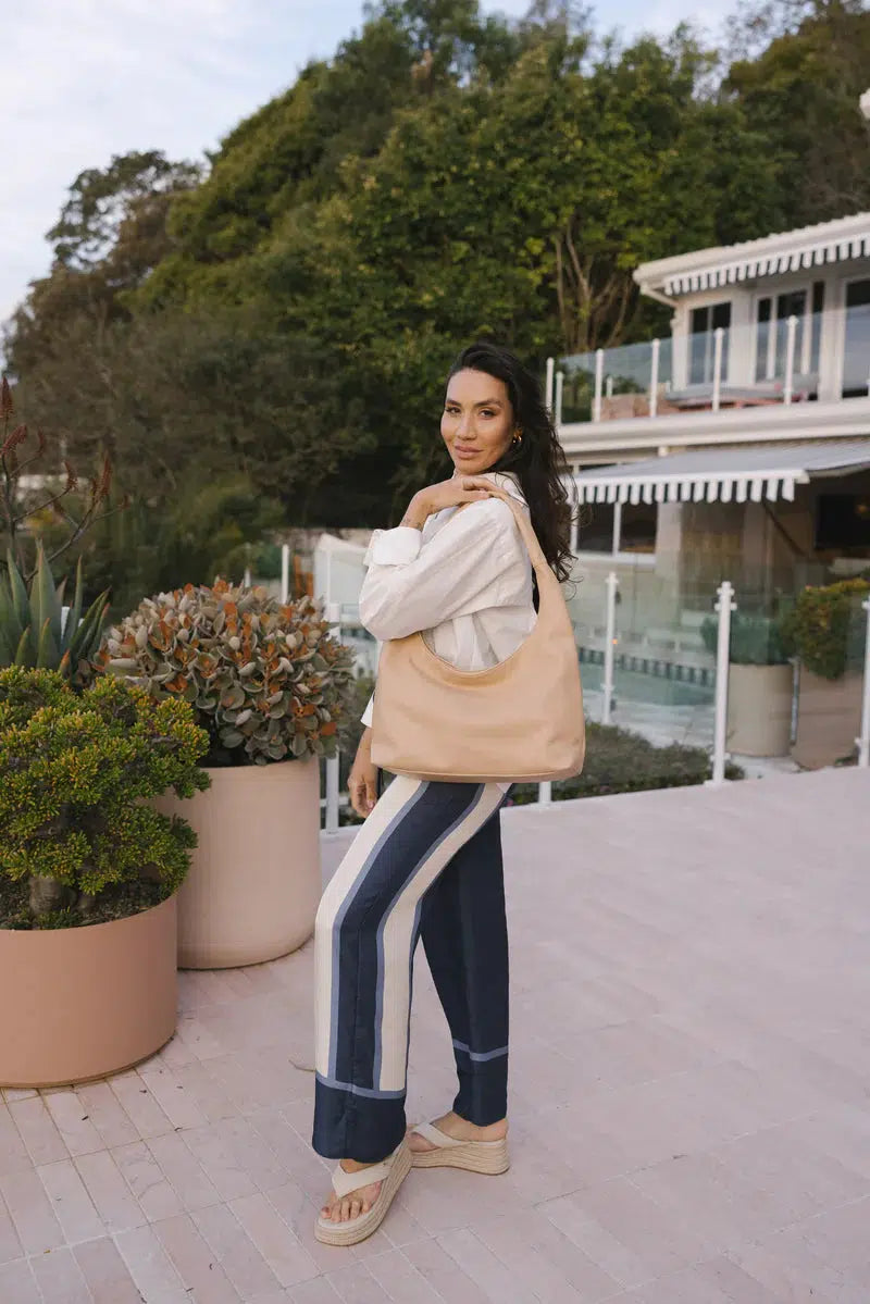 Ophelia Sand 2 Piece Hobo Bag-Bags & Clutches-Black Caviar Designs-The Bay Room